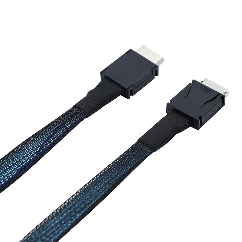 Кабель Pcie Oculink Sff 8611 4I к Mini Sas Sff-8611 4I Серверный Сверхскоростной Кабель Кабель-удлинитель для передачи данных Папа к Папе Линия передачи данных