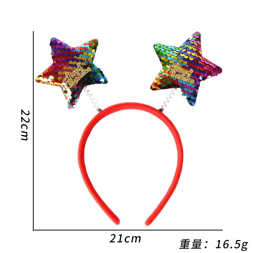 Игривые рождественские ободки с красочными оленьими рогами для праздничных нарядов вечеринки