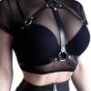 Модный ремень-портупея Корсет-портупея Кожаное нижнее белье Бондаж-белье Портупея для тела Одежда Готические подтяжки для женщин