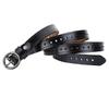 Vintage Style Leather Belt For Women With Alloy Pin Buckle And Pure Color Design