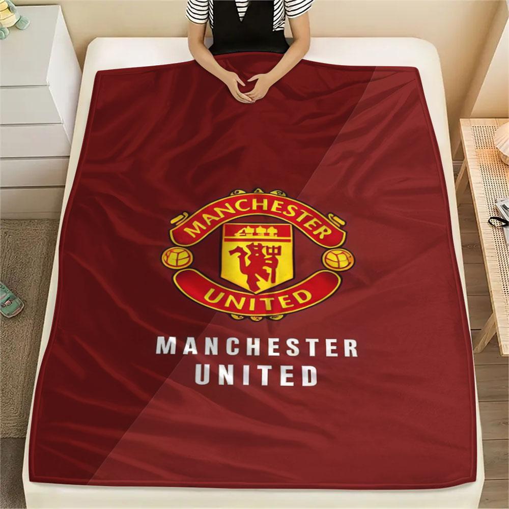 Elite MUFC Squad Blanket, High quality Comfortable for All Seasons, Home Decor, Warmth and Comfort