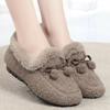 Autumn Winter Women's Warm Shoes Cotton Shoes Women's Winter Woolen Shoes Soft Sole Warm Flat Bean Shoes