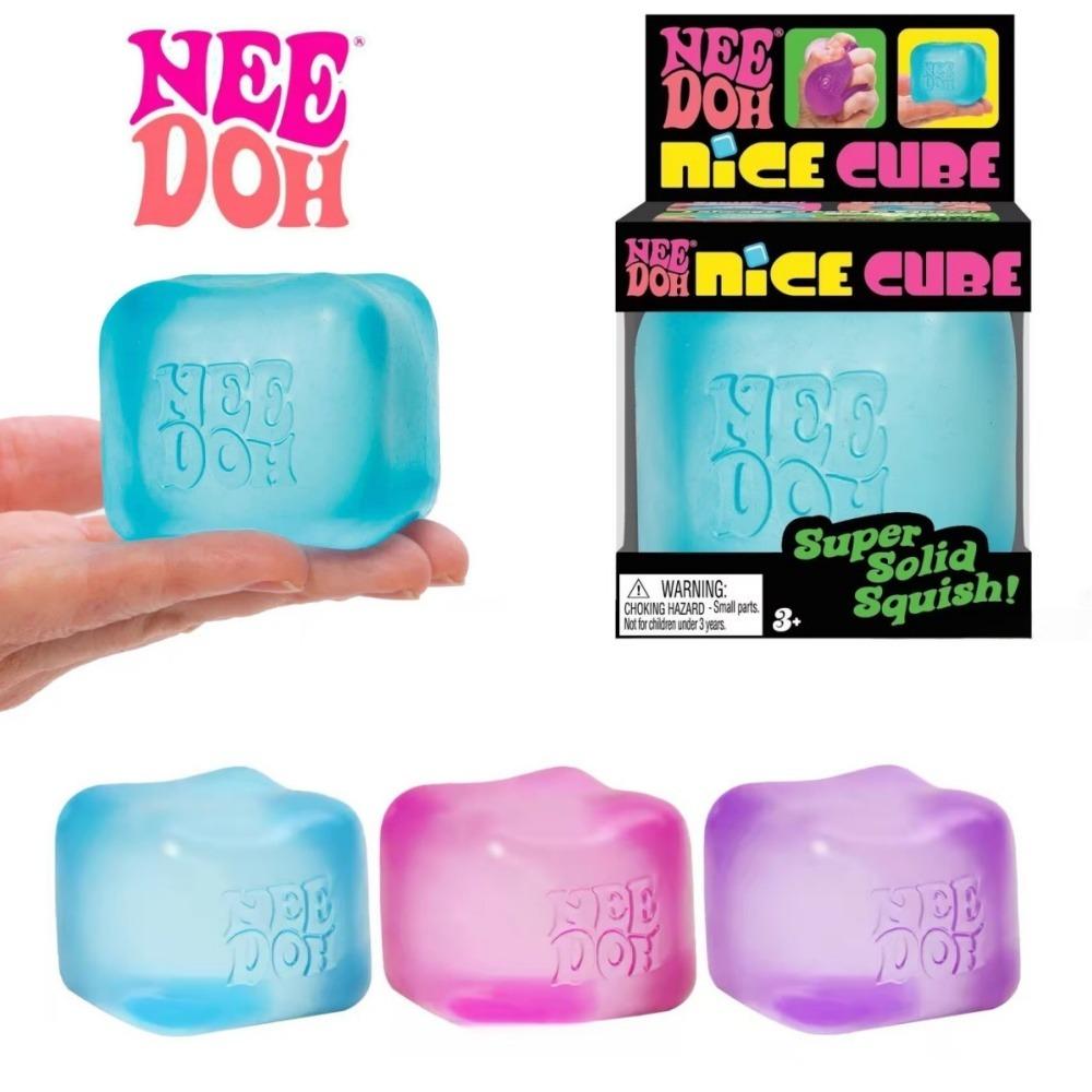 Сенсорный кубик Needoh Nice Cube, инструмент против стресса для снятия тревожности и улучшения концентрации, настольный сенсорный кубик для взрослых и детей!