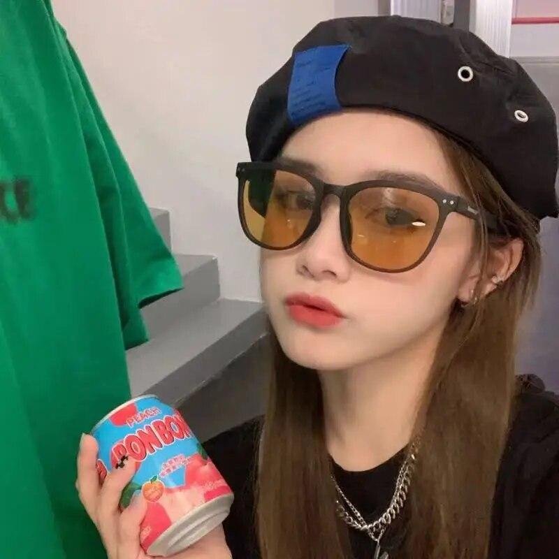 Folding Round Sunglasses Women Designer Vintage Small Sun Glasses Ladies Korean Style Shades Eyewear Be Easy To Carry