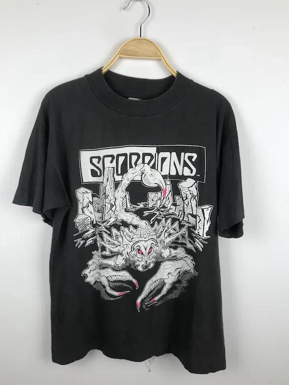 Scorpions tease me please me tour Black Size S- Gift fans Shirt AC1228