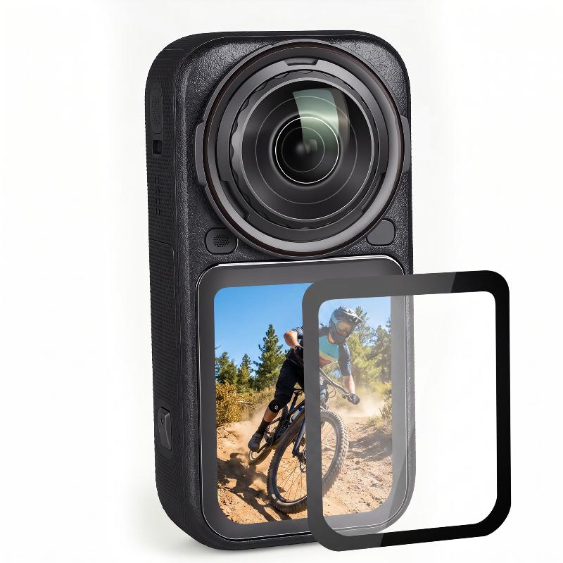 Закаленное стекло Insta360 X6 Защита экрана от отпечатков пальцев HD Прозрачная Устойчивая к царапинам Легко наносится Защитная пленка для путешествий Влогинга