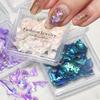 Наклейки для нерегулярного нейл-арта, украшения для накладных ногтей, глиттер, наклейки с ракушками, DIY маникюрные украшения, шармы для ногтей, декор