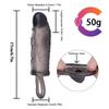 Reusable Penis Sleeve Extender Realistic Penis Condom Silicone Extension Sex Toy for Men Cock Enlarger Condom Sheath Delay
