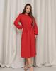 Red Classic Dress with Long Sleeves ISSA PLUS