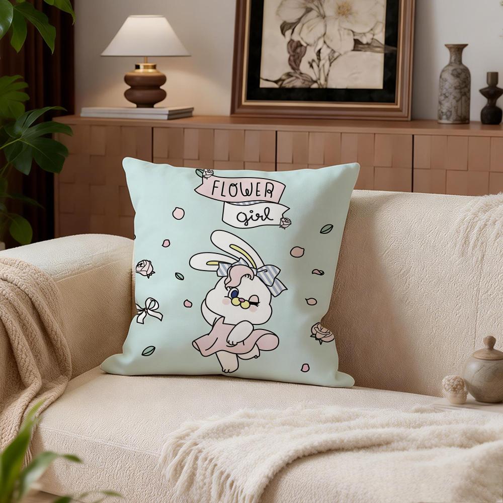 Cute Momorei Cushion Cover Cushion Cover Set 4Pcs 50X50 45X45 40X40 Pillowcase Decorative Sofa Home Decor