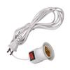 Power Cord Cables E27 Lamp Base Holder With Switches Wire For Pendant Led Bulbs Socket Adapter Home Accessories Tools