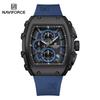 Топ-бренд NAVIFORCE 8070 Персонализированные Мужские Часы Высокое Качество Оригинальный Бренд Квадратные Часы с Силиконовым Ремешком Reloj 2025