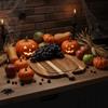 1pair Natural Color Pumpkin Cutting Board Pumpkin Shaped Halloween Charcuterie Board  Cheese Lovers
