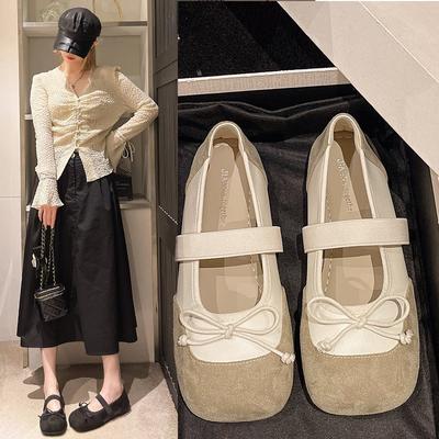 Плоские одинарные туфли женские ретро неглубокие туфли Мэри Джейн с мягкой подошвой модные и удобные