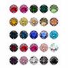 20pcs 10mm Jewelry Making DIY Four Cornered Gemstone Flower Claw Diamond Silvery Claw Flat Back Crafts Rhinestones Round Crystal Glass Loose Beads