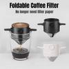 Washable Coffee Dripper Foldable Hanging Ear Filter Reusable BPA Free For Home Office Outdoor Coffee Enjoyment