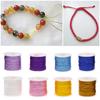 0.8mm 45M/Roll Nylon Cord Thread Chinese Knot Macrame Rattail Bracelet Braided String #255733