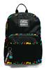 coral high Черный школьный рюкзак с рисунком граффити 23633