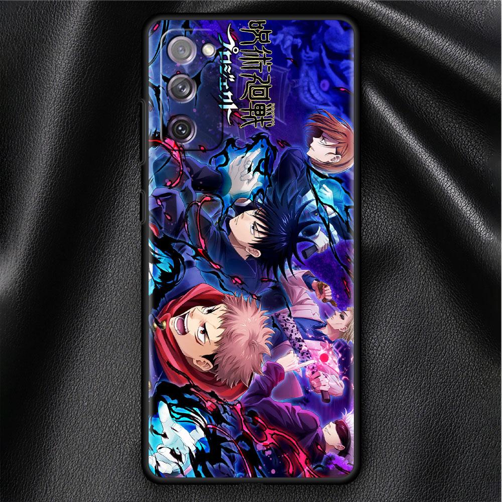 Case For Samsung Galaxy S20 FE S22 Ultra S21 Plus Luxury Soft Phone Case S10 S9 S8 S10e S7 Silicone Funda Jujutsu Kaisen Anime