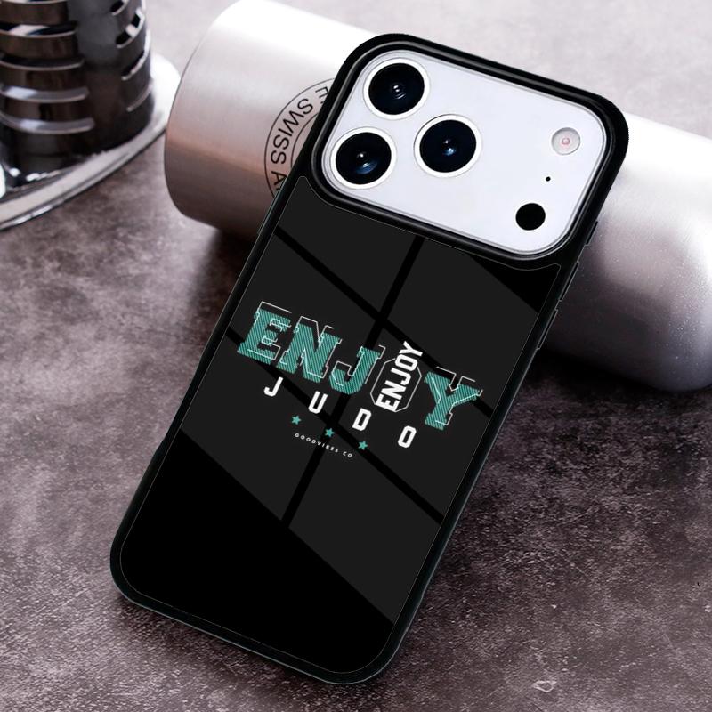 Japanese Martial Arts Judo Phone Case for iPhone 17 16 15 Pro Max Air 14 13 12 11 Plus Shockproof Cover