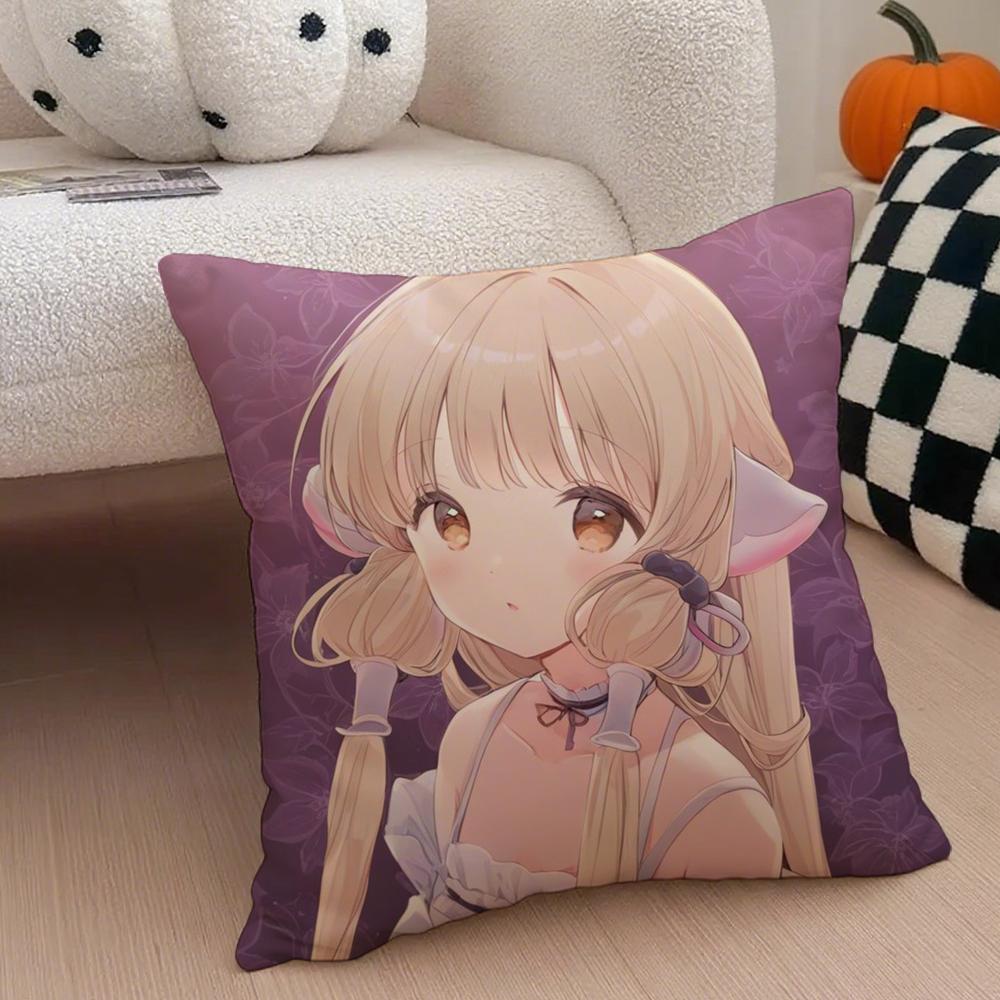 CChobits Cushion Cover Throw Pillow Cover Hidden Button Durable Polyester Chair Cushion