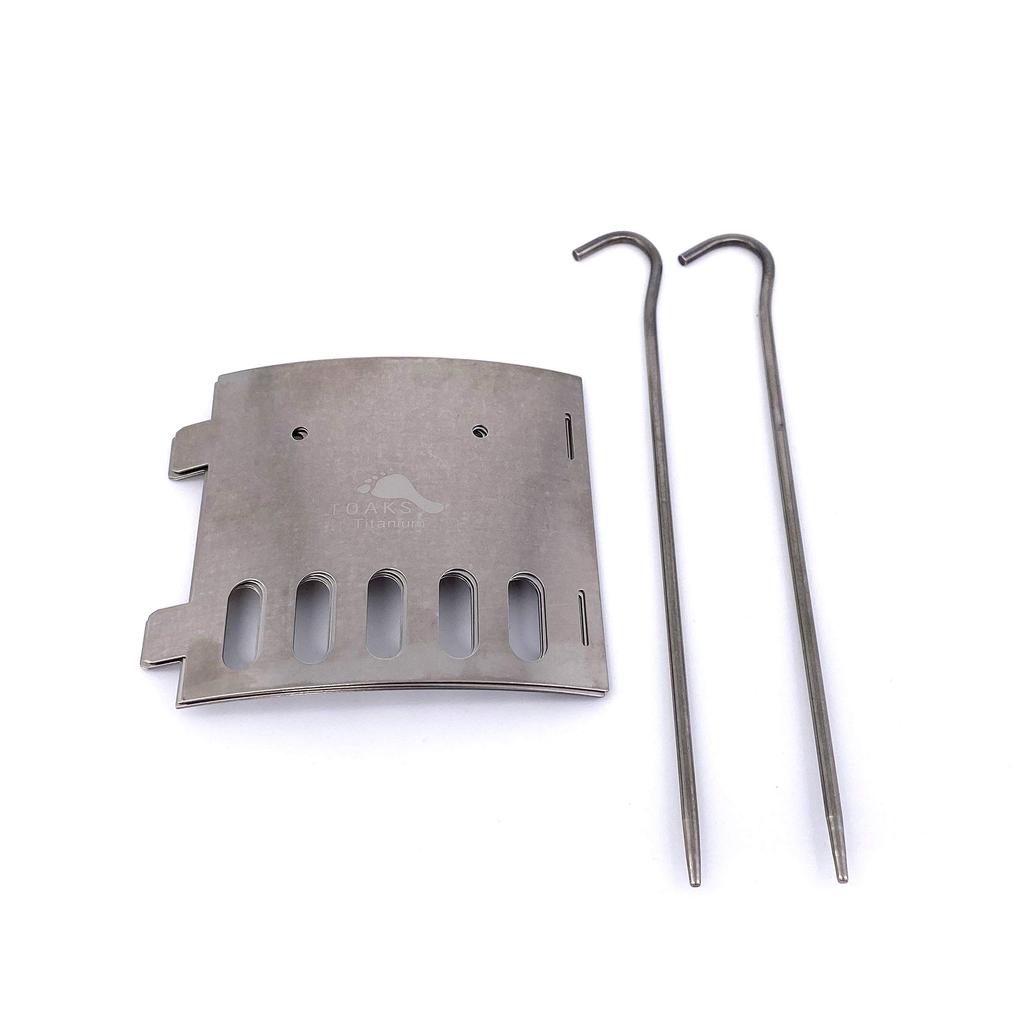 TOAKS TiStand Titanium Alcohol Stove Dual Stand Windscreen & 141