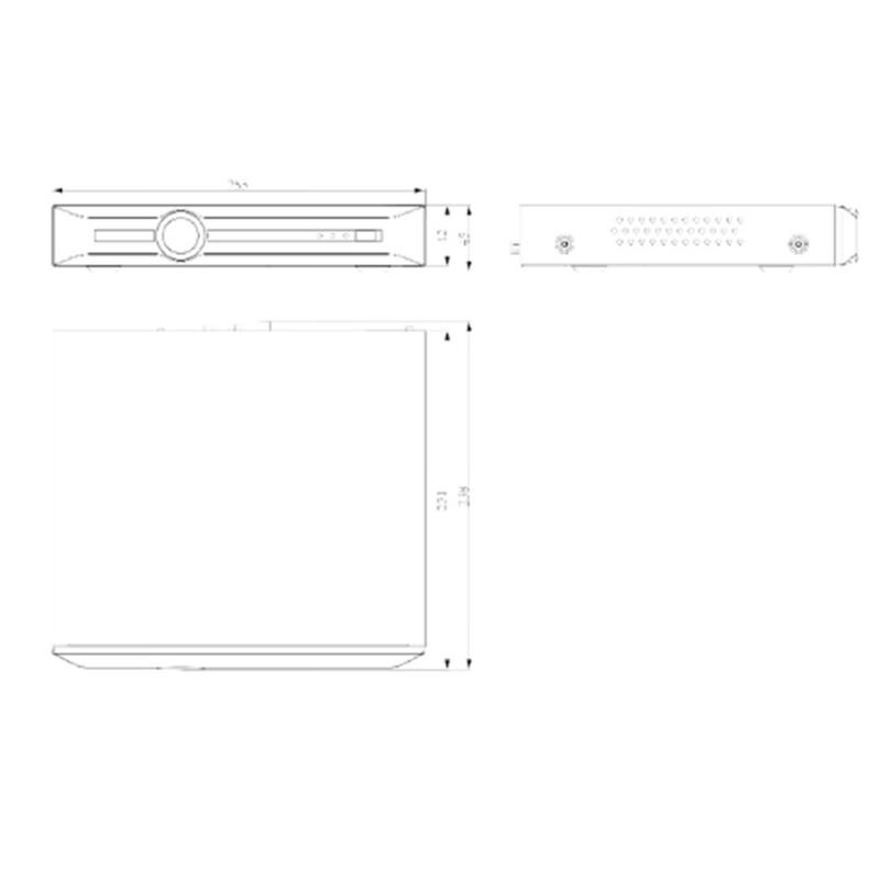 Tiandy TC-R5110 1-Bay Multi-Port NVR CN plug (adapter included)
