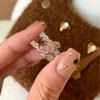 Light Luxury High-End Lace Inlaid With Diamonds, Lace Ring Temperament Niche Retro Italian Exquisite Index Finger Ring