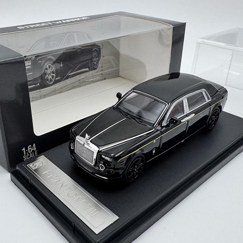 SW 1/64 Rolls Royce Phantom VII Металлическая гоночная машина Литые модели и игрушечные транспортные средства Модель автомобиля Масштабная миниатюрная модель автомобиля Для детей