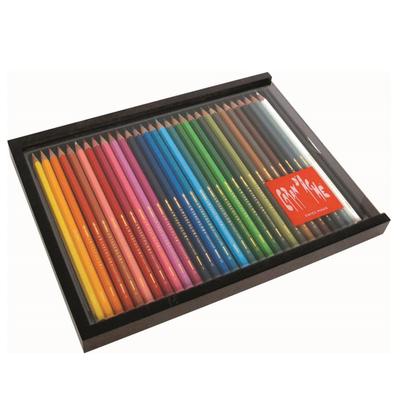 Водорастворимые цветные карандаши Caran Swiss Color, набор из 30 цветов, деревянная коробка, набор d'Ache 1285-430