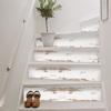 Stair Sticker Wood Grain Retro Pattern Old Effect Printing Stair Sticker Moisture-Proof Wallpaper Self-Adhesive