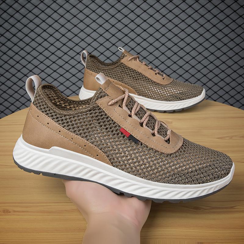Высококачественный бренд Мужская сетчатая обувь Модная обувь на толстой подошве Повседневная обувь Обувь для хайкинга Мужская обувь для занятий спортом на открытом воздухе Тренд Лето