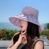 Outdoor Sun Protection Hat For Women Large Brim Stylish Summer Summer Hat With Drawstring