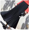 Womens Vintage Pleated Midi Long Skirt Female Korean Casual High Waist Chiffon Skirts