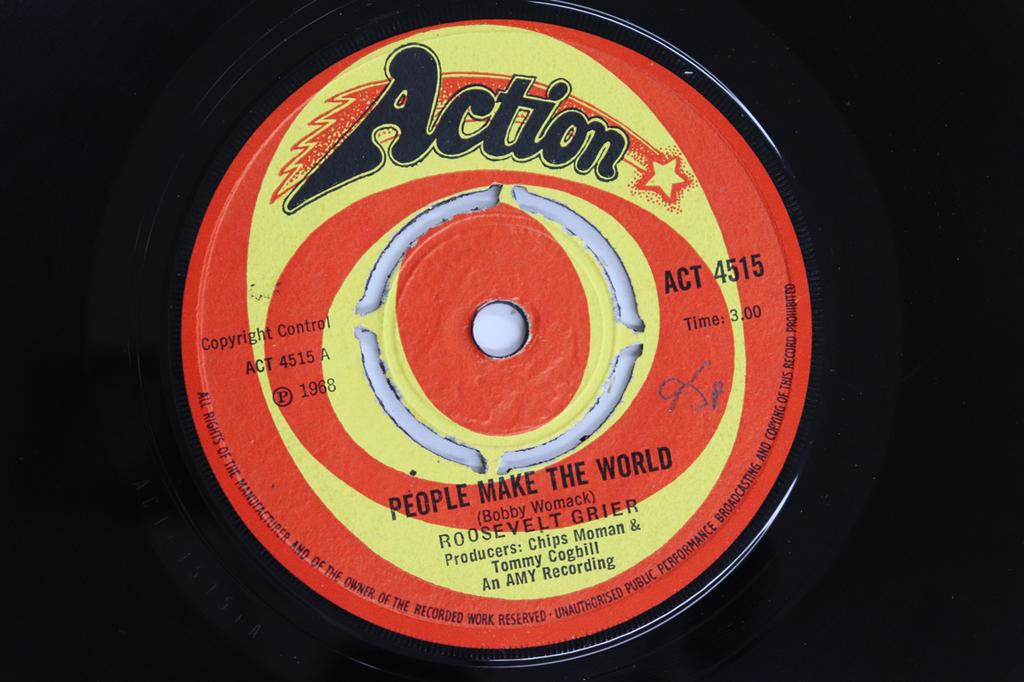 7-дюймовая пластинка ROOSEVELT GRIER - People Make The World ACT4515 Action 1968 UK Soul/Funk Б/у