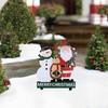 Christmas Yard Sign Decoration Ornament Reindeer Santa Snowman Garden Stake for