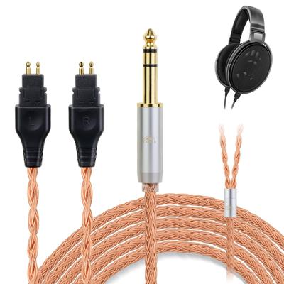 Okcsc ZT16 Кабель для наушников HD650 Сменный кабель для 16-жильного чистого меди для SENNHEISER Совместим с наушниками HD265 Длина/Наушники HD600,