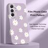 Tender Daisy Phone Case For Samsung Galaxy A54 A34 A24 A14 A04 A73 A53 A33 A23 A13 A72 A52 A32 4G 5G Film Hard Cover