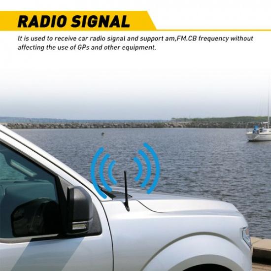 Для Dodge Jeep Chrysler 7-дюймовая короткая радиоантенна AM/FM с резиновой мачтой EXV