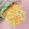 Hanmade Hollow Out Cute PVC Sequins Fashion 1000Pcs Resin Sequins Little Feet with 3.3*3.2mm DIY Acrylic Decorative Sequins