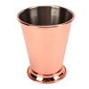Julep Cup Stainless Steel Elegant Retro High Stability Beaded Mint Julep Cup for Home Rose Gold