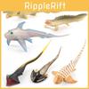 Реалистичный набор игрушечных моделей морских животных с фигурками динозавра, крокодила и акулы
