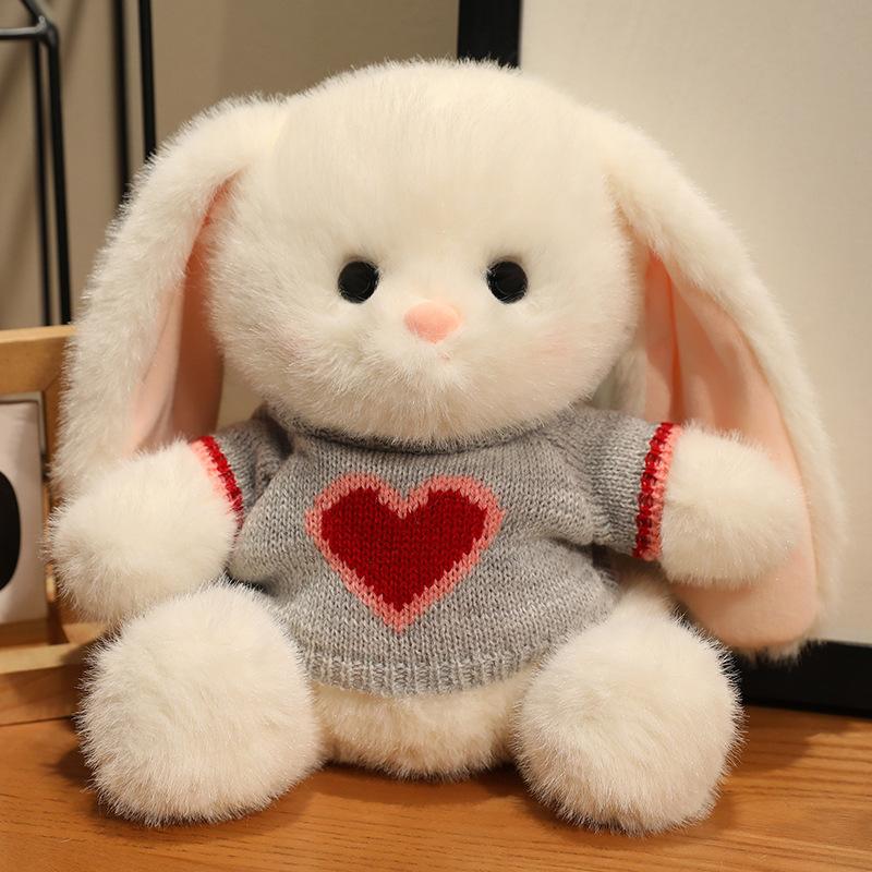 Cute Rabbit Plush Toy Stuffed Animal Doll Soft Sleeping Pillow Girl Birthday Gift Cuddly Companion