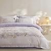 Four-piece set of pure cotton ceramic abraded wide-edge cotton active printing autumn and winter thick abraded bedding four-piece set