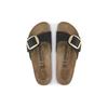Birkenstock Мадридская квартира Удобные дышащие шлепанцы Женские сандалии Черный 1023373