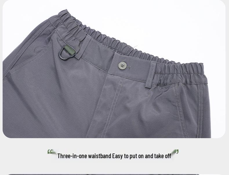 Men's Waterproof Spring & Autumn Outdoor Jacket and Pants Set: Mesh, Breathable, Wear & Stain Resistant, Ideal for Mountaineering & Tactical Workwear.