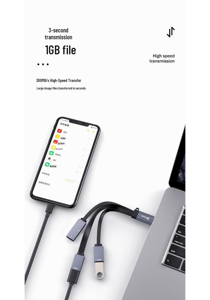 BIAZE Высокоскоростной USB 3.0 концентратор со слотами для SD/TF карт и удлинительным кабелем