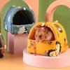Cute Hamster House Winter Warm Soft Beds Mini Cage Small Animal Nest for Squirrel Nest Guinea Pig House Rodent Hedgehog Bed