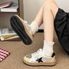 Golden goose старые звезды маленькие грязные туфли коровья кожа сетка дышащая резиновая головка универсальные ретро шнуровка модные крутые повседневные туфли