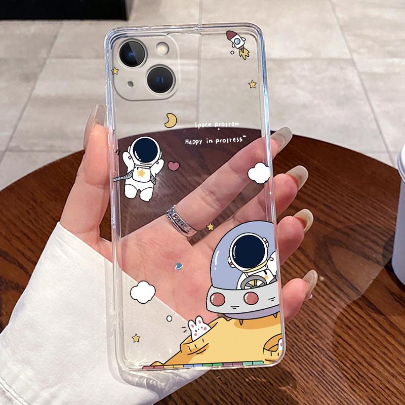 Jelly Cases For iPhone 13 13 Pro Max Capa Clear Soft TPU Back Cover For iPhone 13 Pro Max Cute Rabbit Cat Dinasaur Phone Case